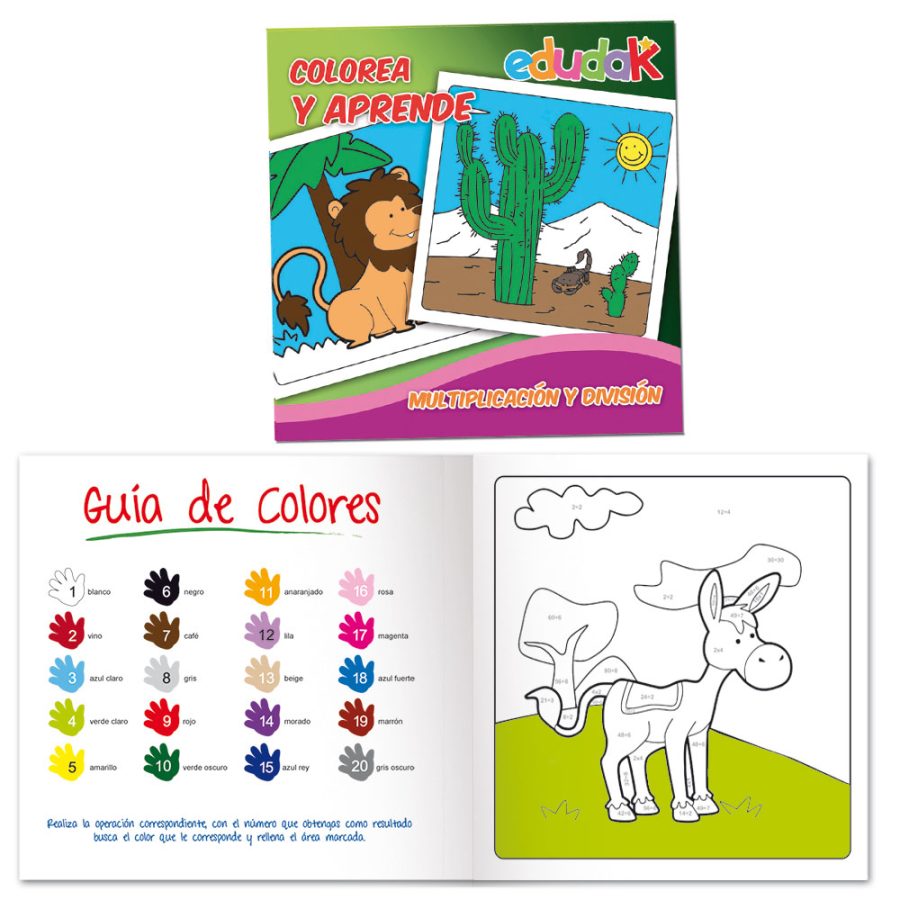 Libro Colorea Y Aprende Multiplicacion Y